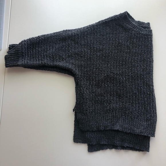 Grey cropped sweater - Picture 3 of 3